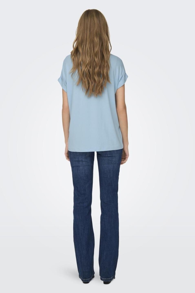 ONLMOSTER S/S O-NECK TOP NOOS JRS 15106662 Clear Sky